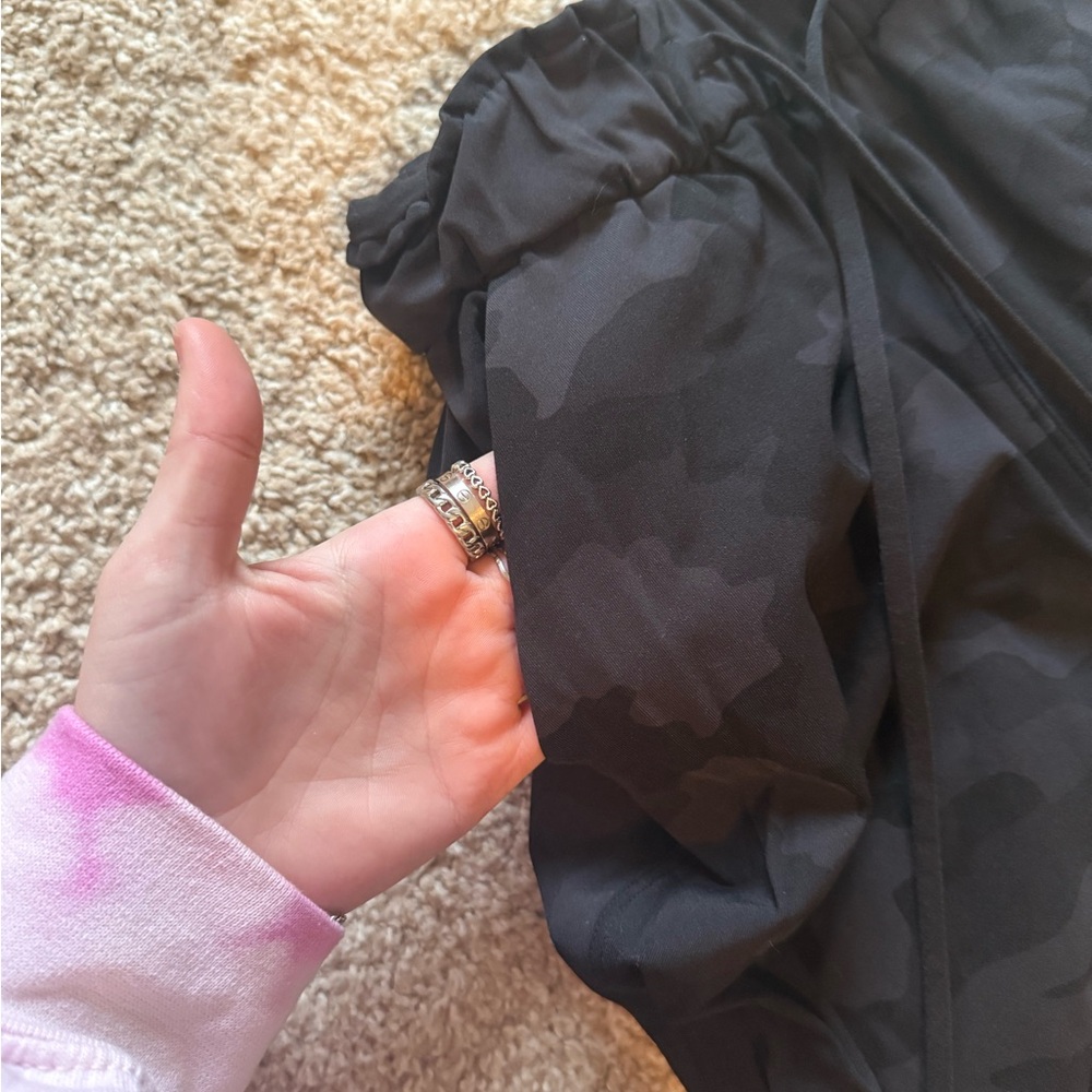 Black Camouflage Lulu Joggers - Picture 3 of 5